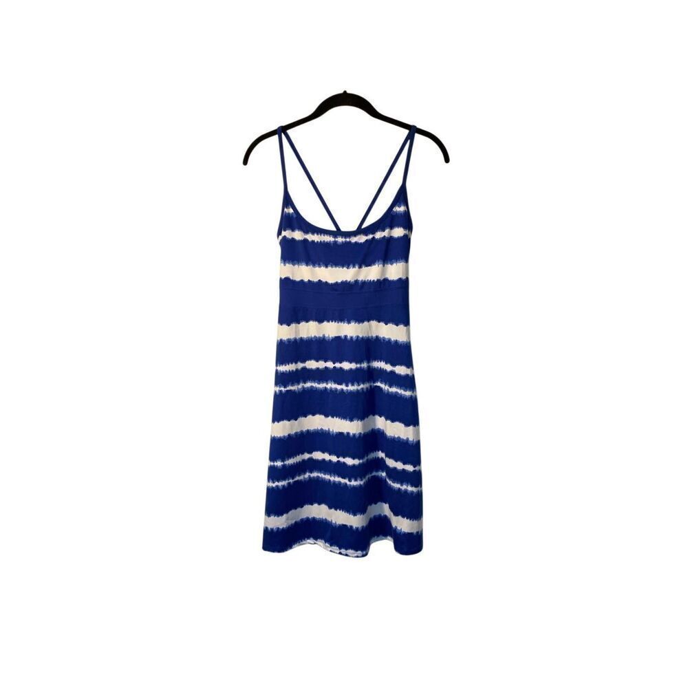 Lola women’s blue crush, tie-dye, built-in bra, athletic dress, medium